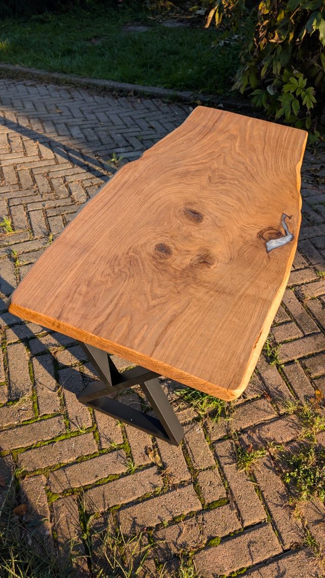 Tavolo Rovere Massello e Resina