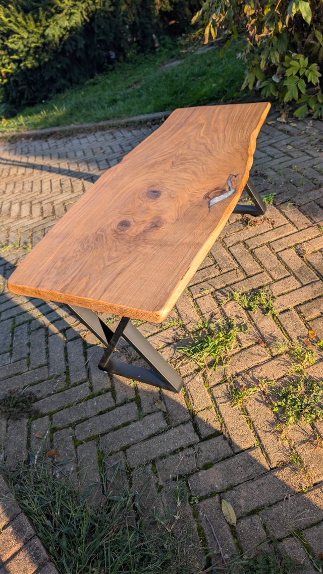 Tavolo Rovere Massello e Resina