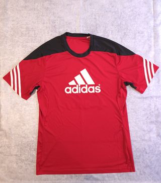 Camiseta Adidas Roja con Logo Blanco Ref-31400