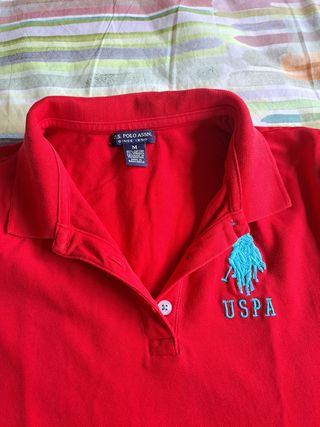 Polo de mujer de U.S. Polo Assn. Rojo