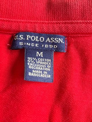 Polo de mujer de U.S. Polo Assn. Rojo