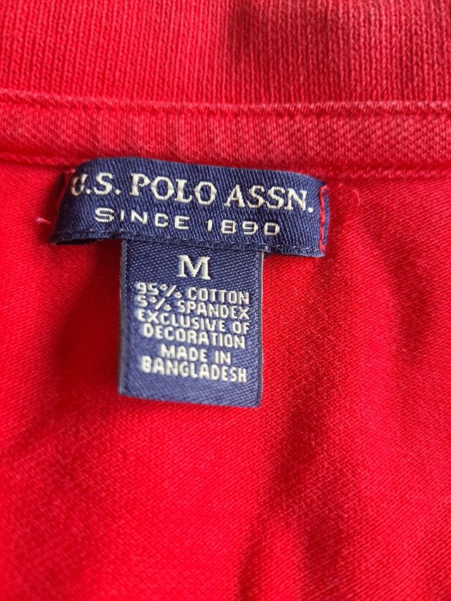 Polo de mujer de U.S. Polo Assn. Rojo