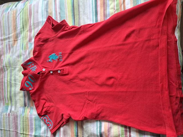 Polo de mujer de U.S. Polo Assn. Rojo