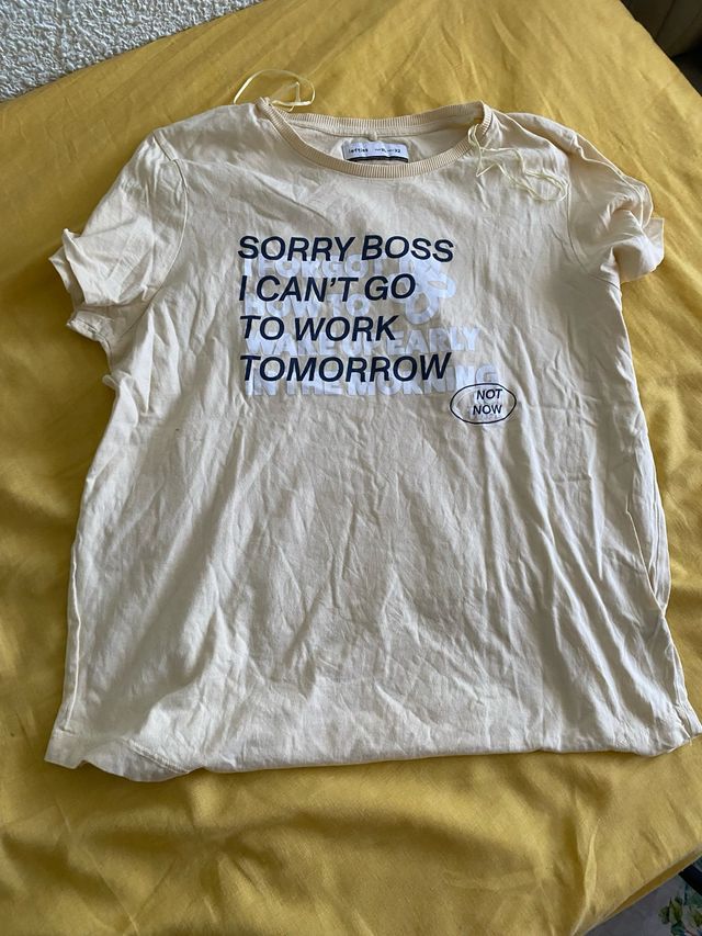 Camiseta Sorry Boss Not Now