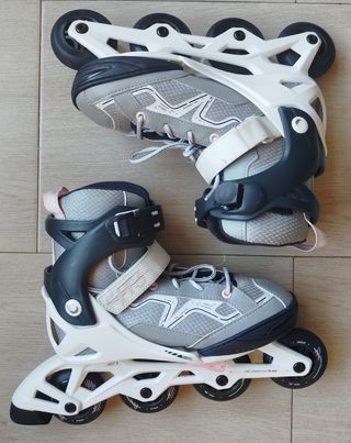 Oxelo Patines en Línea Niños FIT3 + Bolsa Rosa.