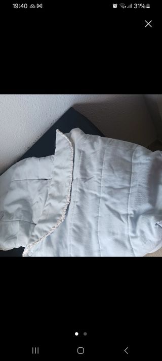 Funda capazo/carro bebé azul