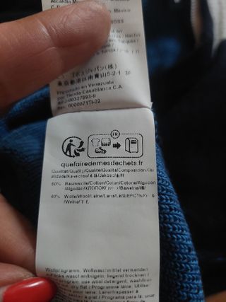Jersey lana Boss azul 