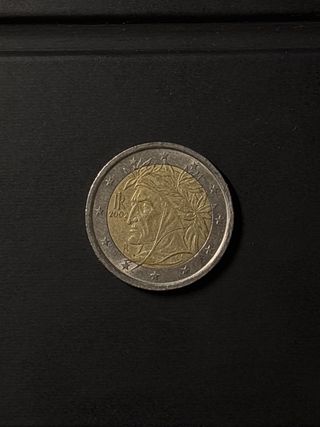 Moneda 2€ Dante 2002 Italia
