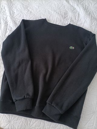 Sudadera Lacoste Negra Talla M
