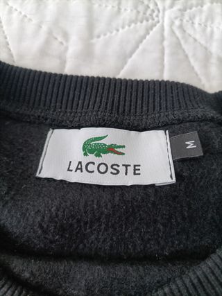 Sudadera Lacoste Negra Talla M