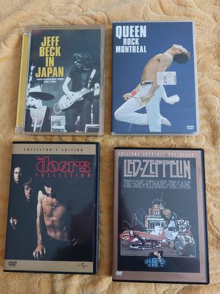 Lotto 4 DVD: Jeff Beck, Queen, Doors, Led Zeppelin