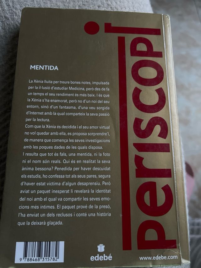 PREMI EDEBÉ 2015: Mentida