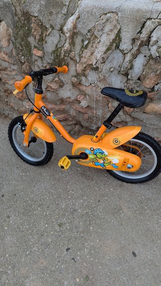 Bicicleta infantil 14'' naranja
