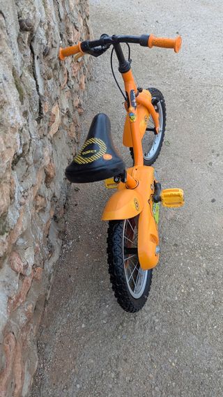 Bicicleta infantil 14'' naranja