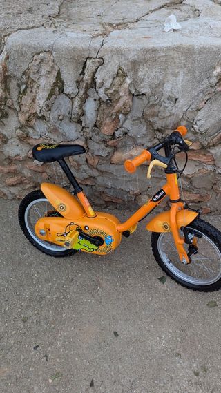 Bicicleta infantil 14'' naranja