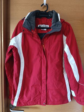 Chaqueta Columbia Roja y Blanca