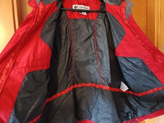 Chaqueta Columbia Roja y Blanca