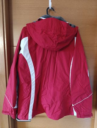 Chaqueta Columbia Roja y Blanca
