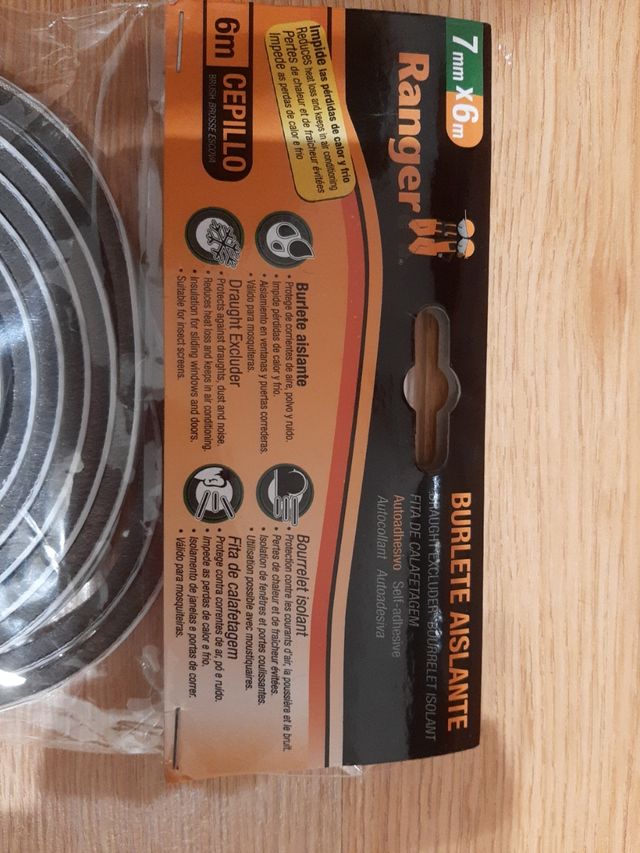 Burlete Aislante Ranger 7mm x 6m