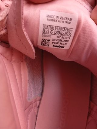 Zapatillas Reebok Mujer Rosa crudo mate