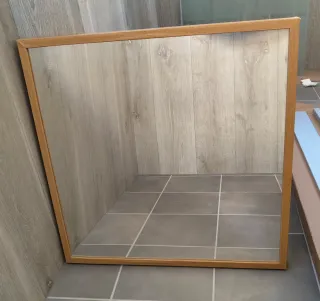 Espejo Stave Ikea Marrón Madera
