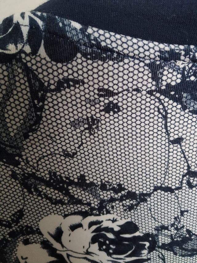 Cárdigan con cremallera y estampado floral