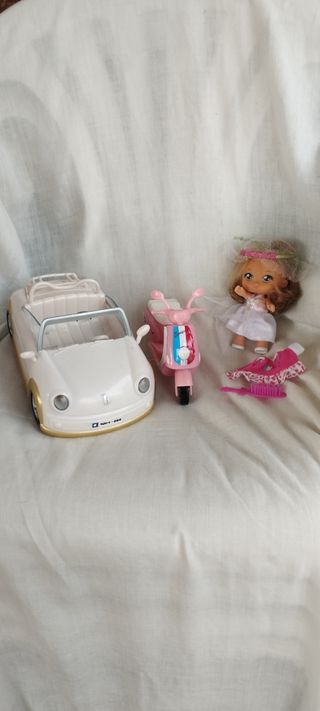 Barriguitas Novia con Coche y Moto