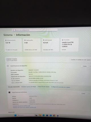 PC Gamer i7 8700 16GB RAM GTX 1080 200fps fortnite