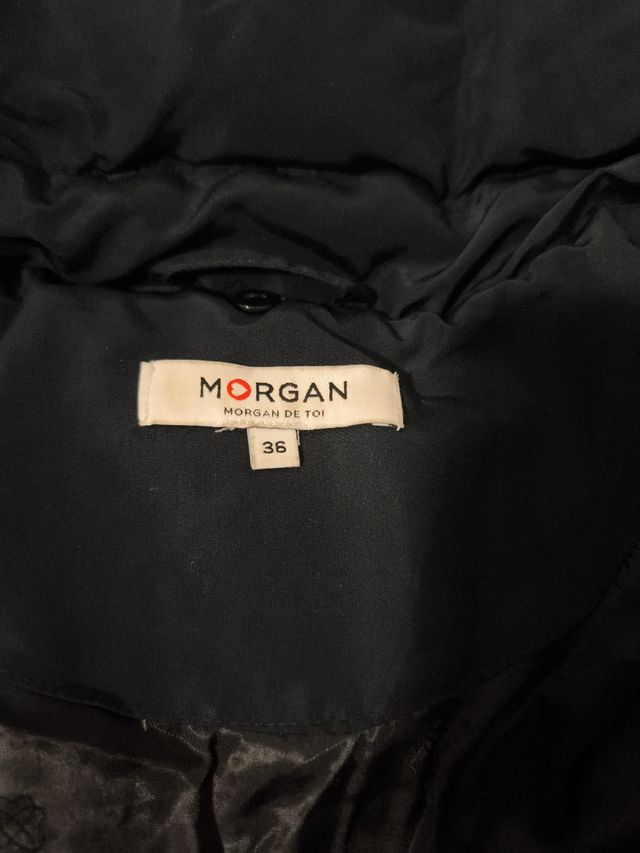 Abrigo Morgan Negro Mujer