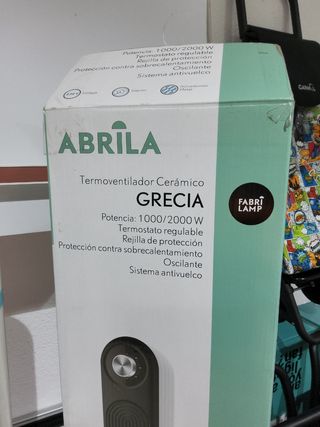 Termoventilador Cerámico Abrila Grecia 2000W