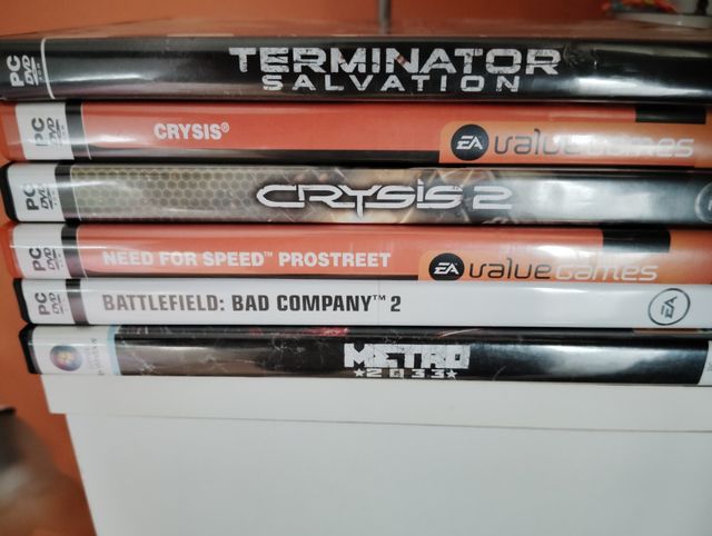 Lote 6 Juegos PC: Crysis, Metro, Terminator