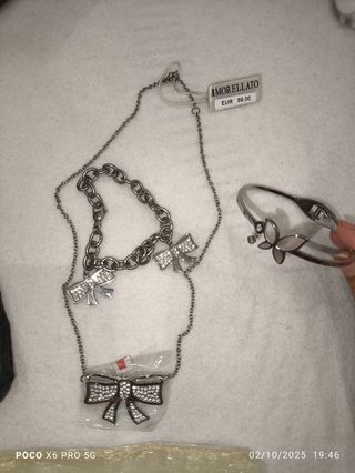 Collar y pulsera Morellato lazos