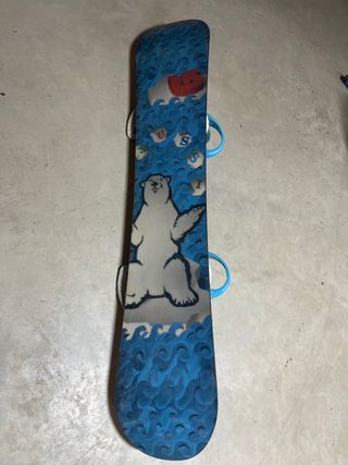 Tabla Snowboard con Fijaciones