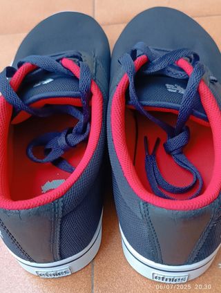 Zapatillas Etnies Hombre Azul y Rojo