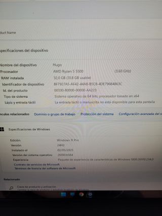Ordenador Gaming AMD Ryzen 5 5500