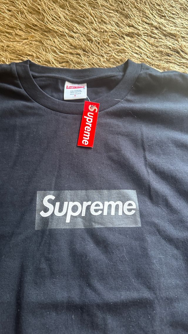 Camiseta Supreme Negra Manga Larga talla S