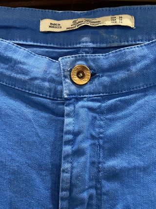 Pantalón Zara Woman Azul