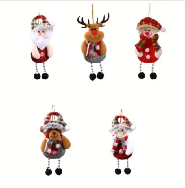5 piezas decoración navideña