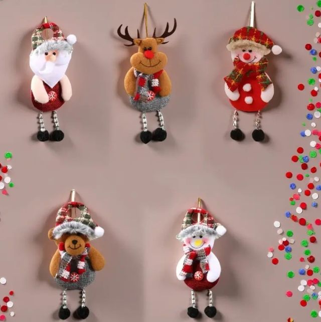 5 piezas decoración navideña