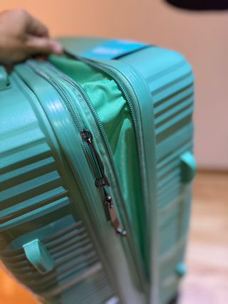 Maleta Taysan Rígida Verde 4 Ruedas