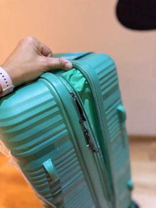 Maleta Taysan Rígida Verde 4 Ruedas