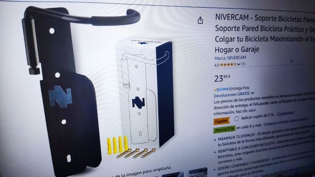 Soporte Bicicleta Pared Giratorio NUEVO