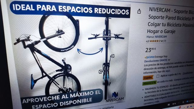 Soporte Bicicleta Pared Giratorio NUEVO