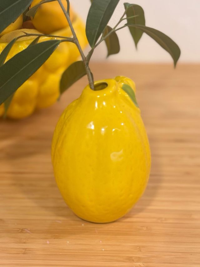 Juego 4 figuras decorativas limón y naranjas