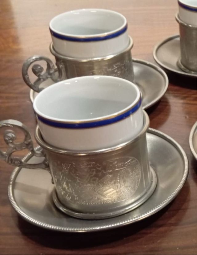 Servizio Vintage tazzine caffè  con zuccheriera