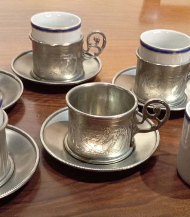 Servizio Vintage tazzine caffè  con zuccheriera