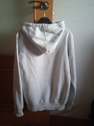 Sudadera MAXWAY blanca con capucha.