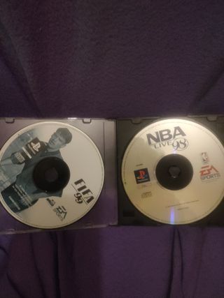 FIFA 99 y NBA Live 98 PS1