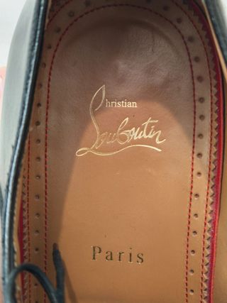 Christian Louboutin Greggo Zapatos Oxford Piel Neg