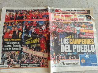 Periódico Marca España Campeones Mundo 2010